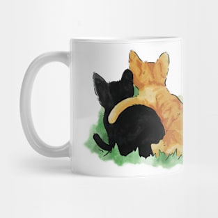 Kitten Best Friends Watercolor Mug